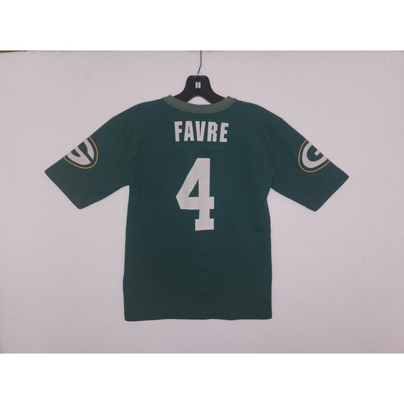 Vintage Brett Favre #4 Green Bay Packers Youth Medium 10/12 Jersey Green - Picture 7 of 10